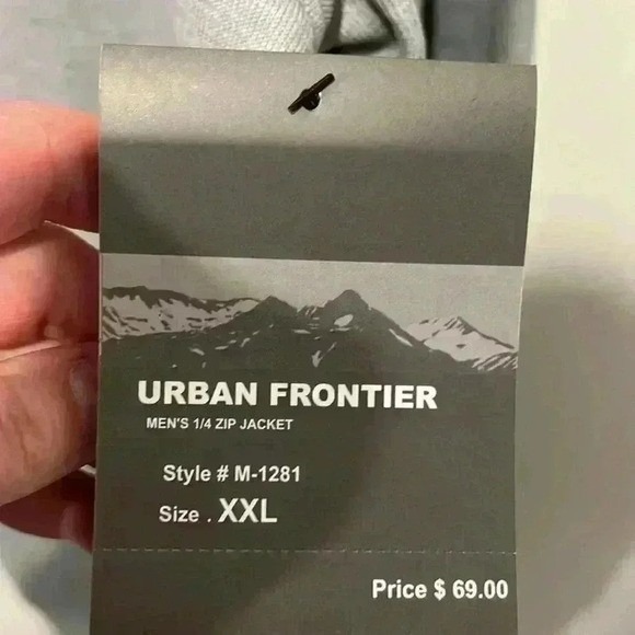Urban Frontier NEW Mens 1/4 Quarter Zip Sweatshirt Gray Size XXL Casual Active - Picture 3 of 16